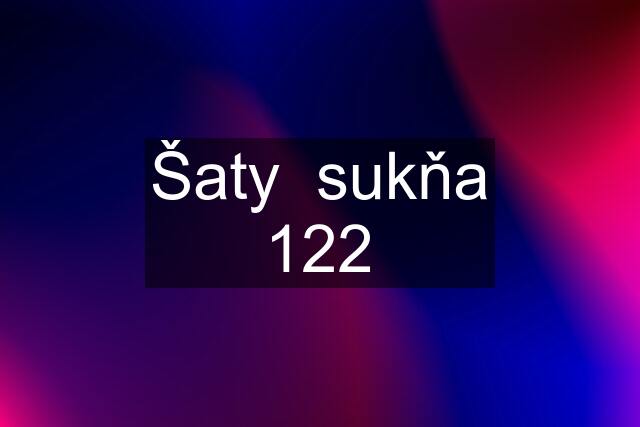 Šaty  sukňa 122