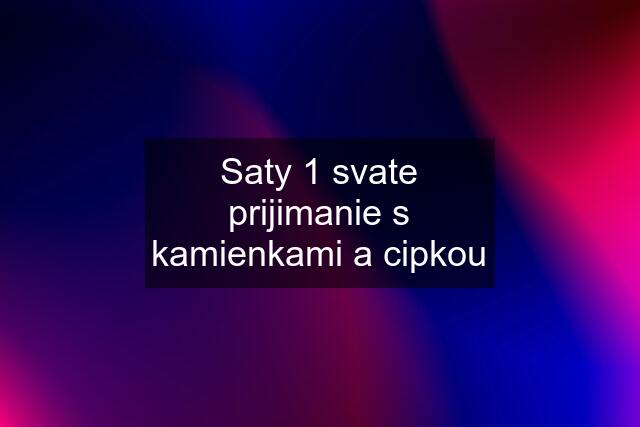 Saty 1 svate prijimanie s kamienkami a cipkou