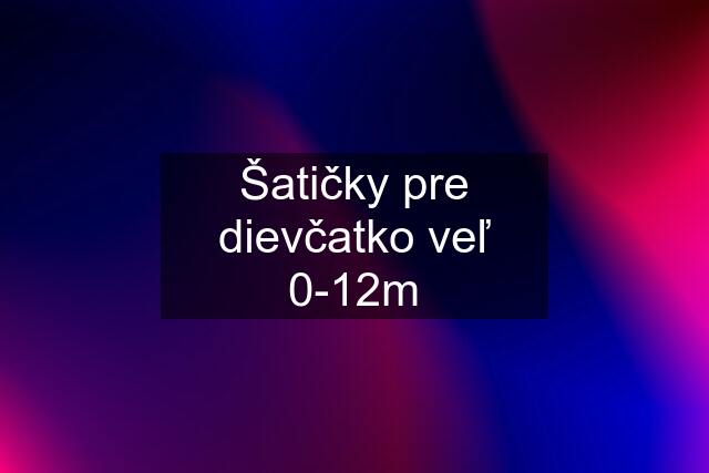 Šatičky pre dievčatko veľ 0-12m