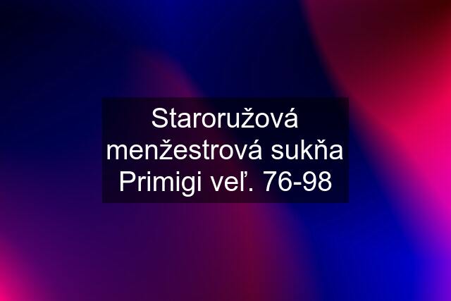 Staroružová menžestrová sukňa Primigi veľ. 76-98