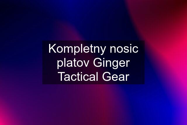 Kompletny nosic platov Ginger Tactical Gear