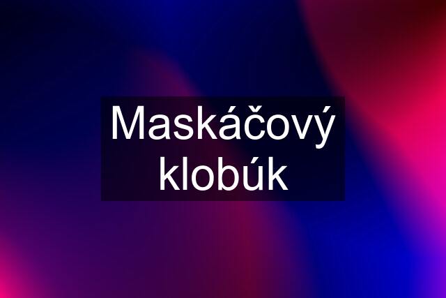 Maskáčový klobúk