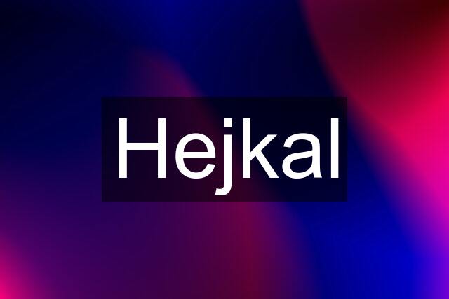 Hejkal