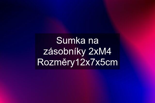 Sumka na zásobníky 2xM4 Rozměry12x7x5cm