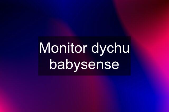 Monitor dychu babysense