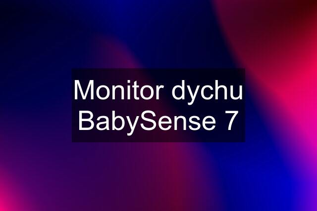 Monitor dychu BabySense 7