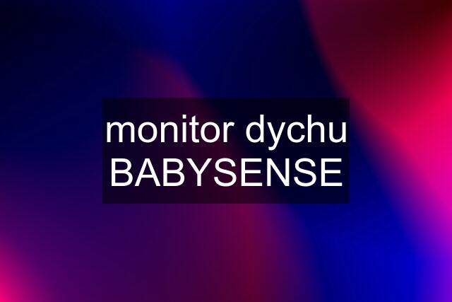 monitor dychu BABYSENSE