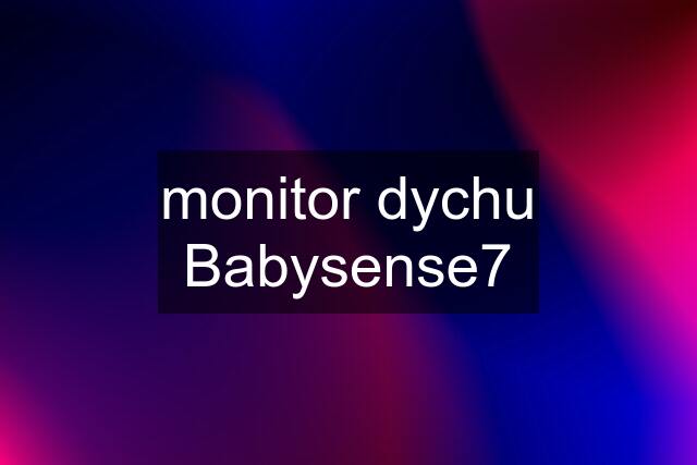 monitor dychu Babysense7