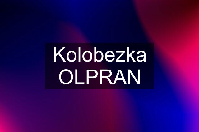 Kolobezka OLPRAN