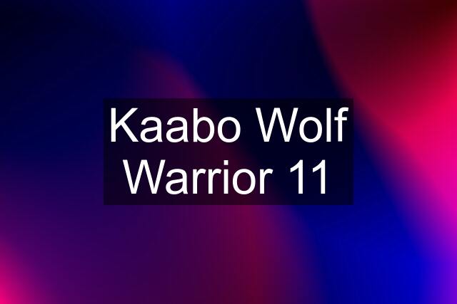 Kaabo Wolf Warrior 11