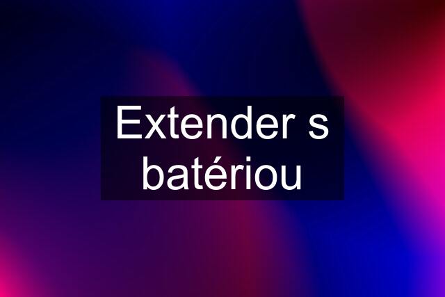 Extender s batériou