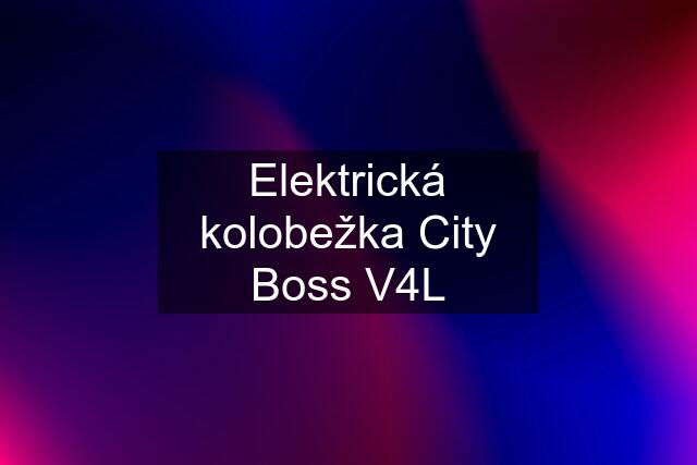 Elektrická kolobežka City Boss V4L