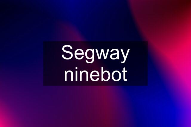 Segway ninebot