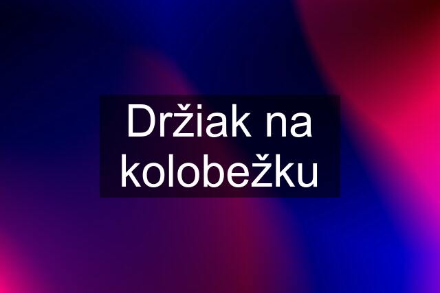 Držiak na kolobežku