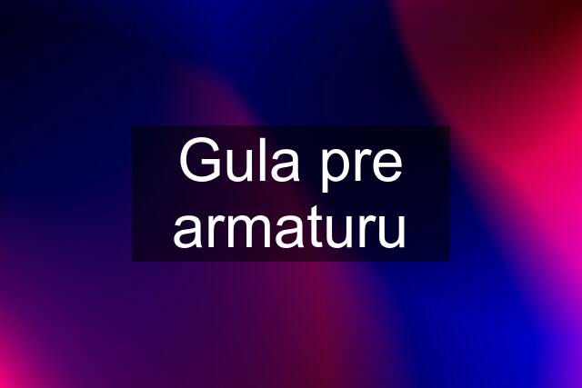 Gula pre armaturu