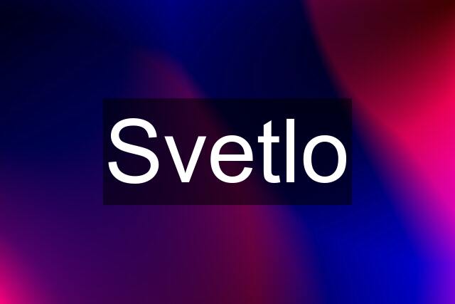 Svetlo