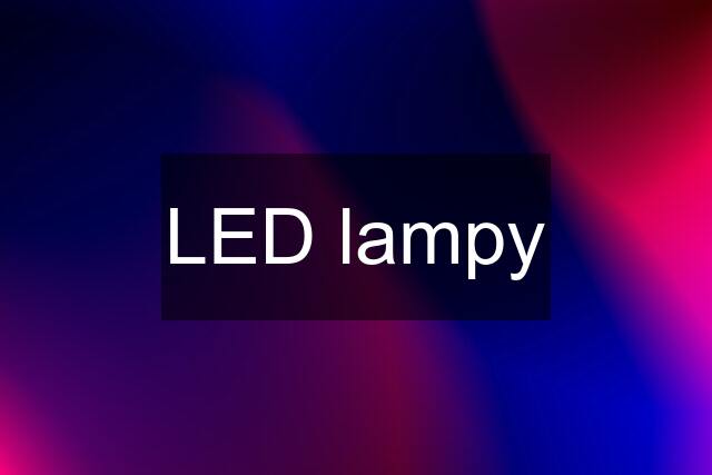 LED lampy