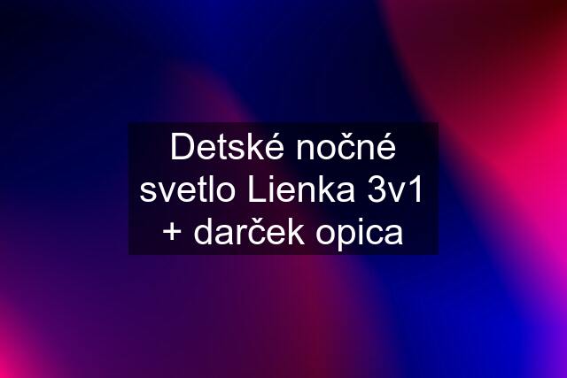 Detské nočné svetlo Lienka 3v1 + darček opica