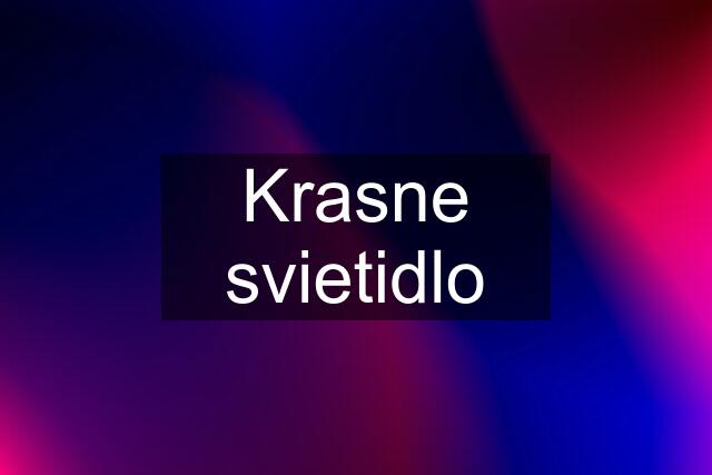 Krasne svietidlo