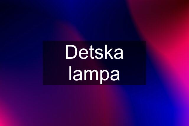 Detska lampa