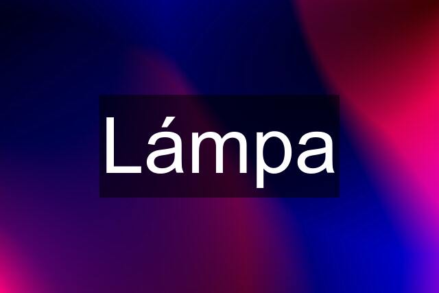 Lámpa