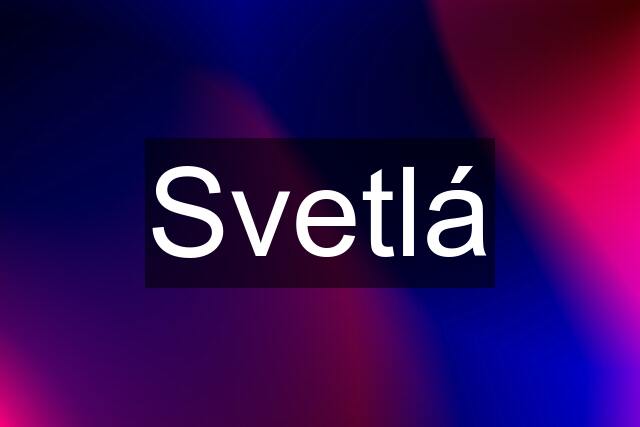 Svetlá