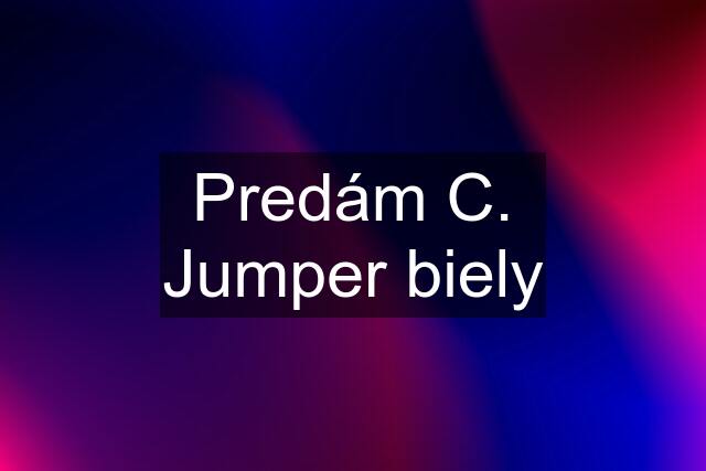 Predám C. Jumper biely