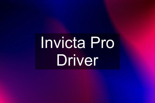 Invicta Pro Driver