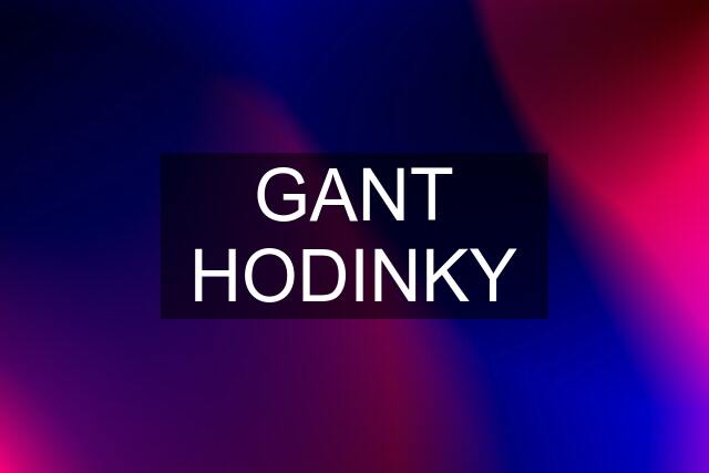 GANT HODINKY