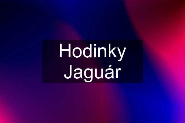 Hodinky Jaguár