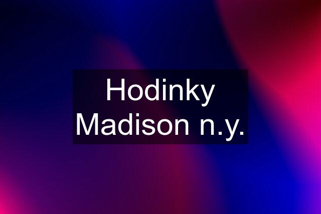 Hodinky Madison n.y.