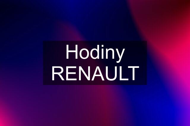 Hodiny RENAULT