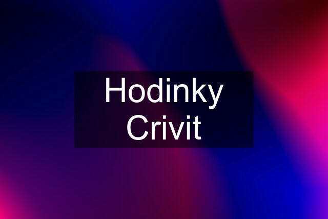 Hodinky Crivit