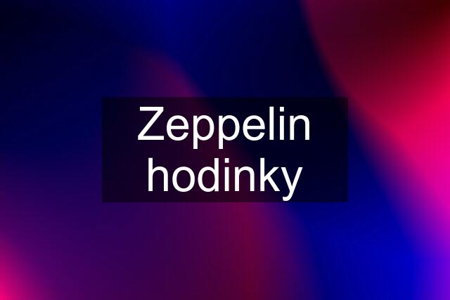 Zeppelin hodinky