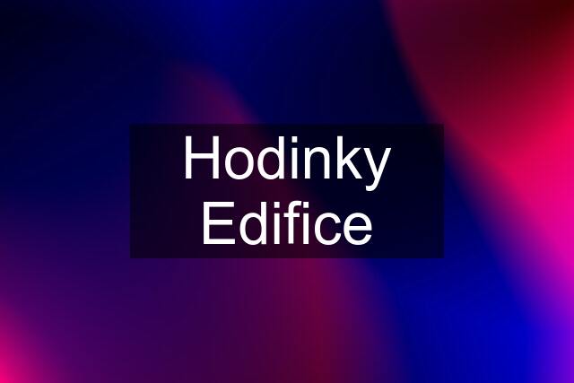 Hodinky Edifice