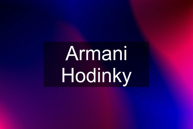 Armani Hodinky