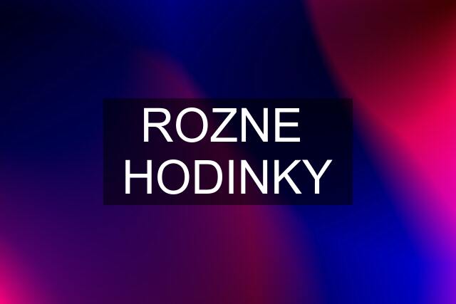 ROZNE  HODINKY