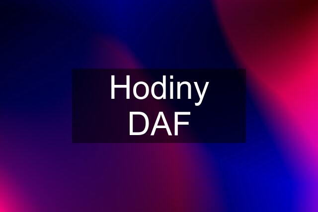 Hodiny DAF