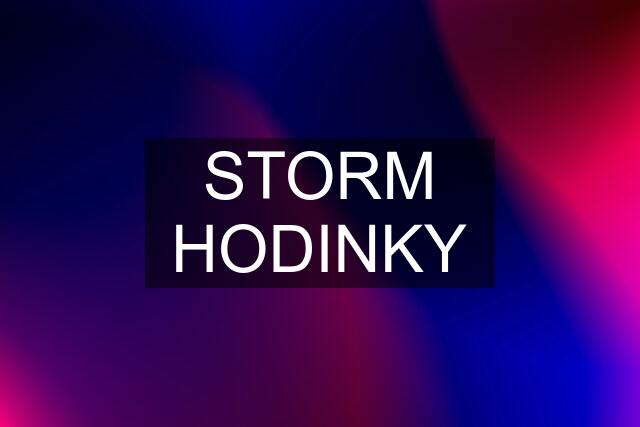 STORM HODINKY