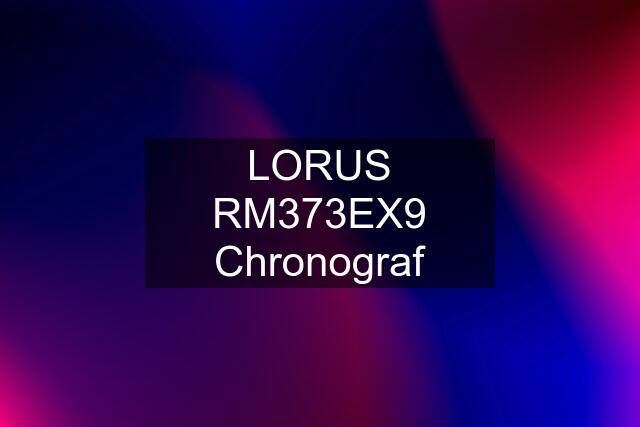 LORUS RM373EX9 Chronograf