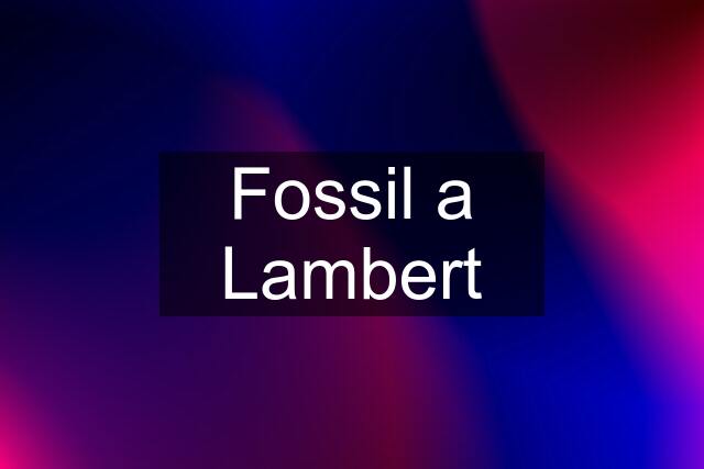 Fossil a Lambert