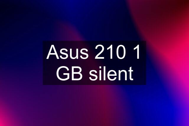 Asus 210 1 GB silent