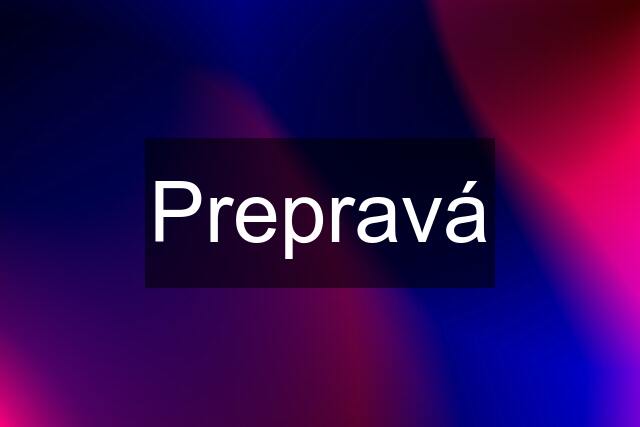 Prepravá