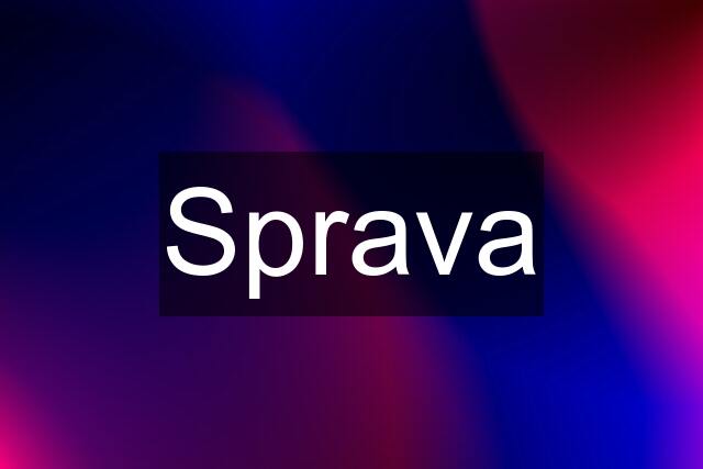 Sprava