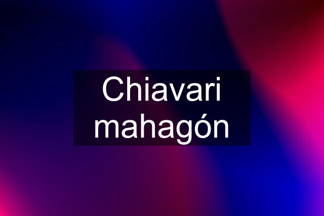 Chiavari mahagón