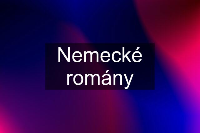 Nemecké romány