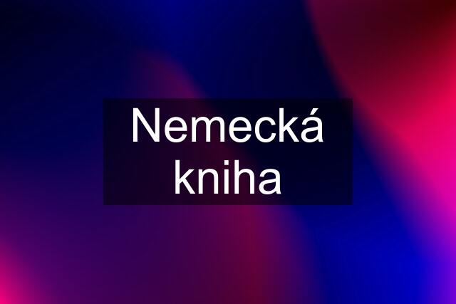 Nemecká kniha