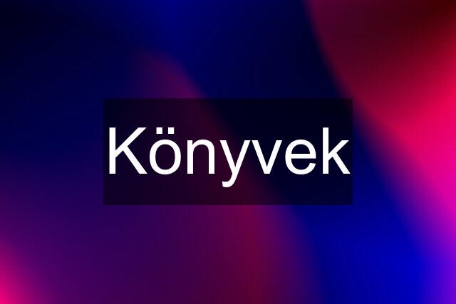 Könyvek