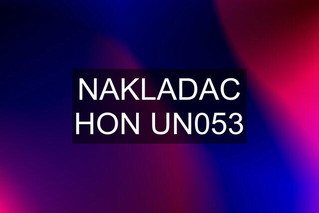 NAKLADAC HON UN053