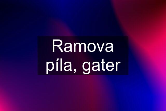 Ramova píla, gater